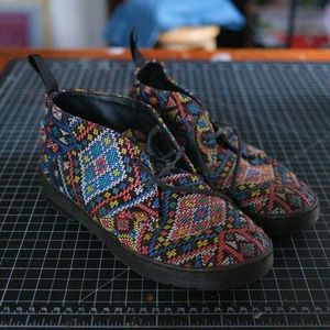 Doc Marten's Daytona Chukka Boot Woven Geometric Pattern UK5 7.5 38